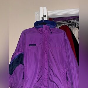 Vintage Purple Columbia Windbreaker Jacket *SEE DESCRIPTION*